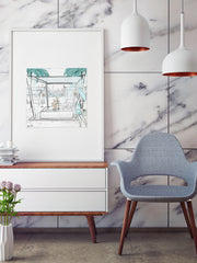 Beach Life Dubai - Illustration - Limited Edition Print - Tiffany La Belle
