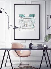 Beach Life Dubai - Illustration - Limited Edition Print - Tiffany La Belle