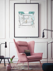 Beach Life Dubai - Illustration - Limited Edition Print - Tiffany La Belle