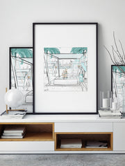 Beach Life Dubai - Illustration - Limited Edition Print - Tiffany La Belle
