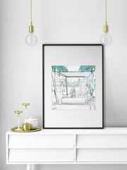 Beach Life Dubai - Illustration - Limited Edition Print - Tiffany La Belle