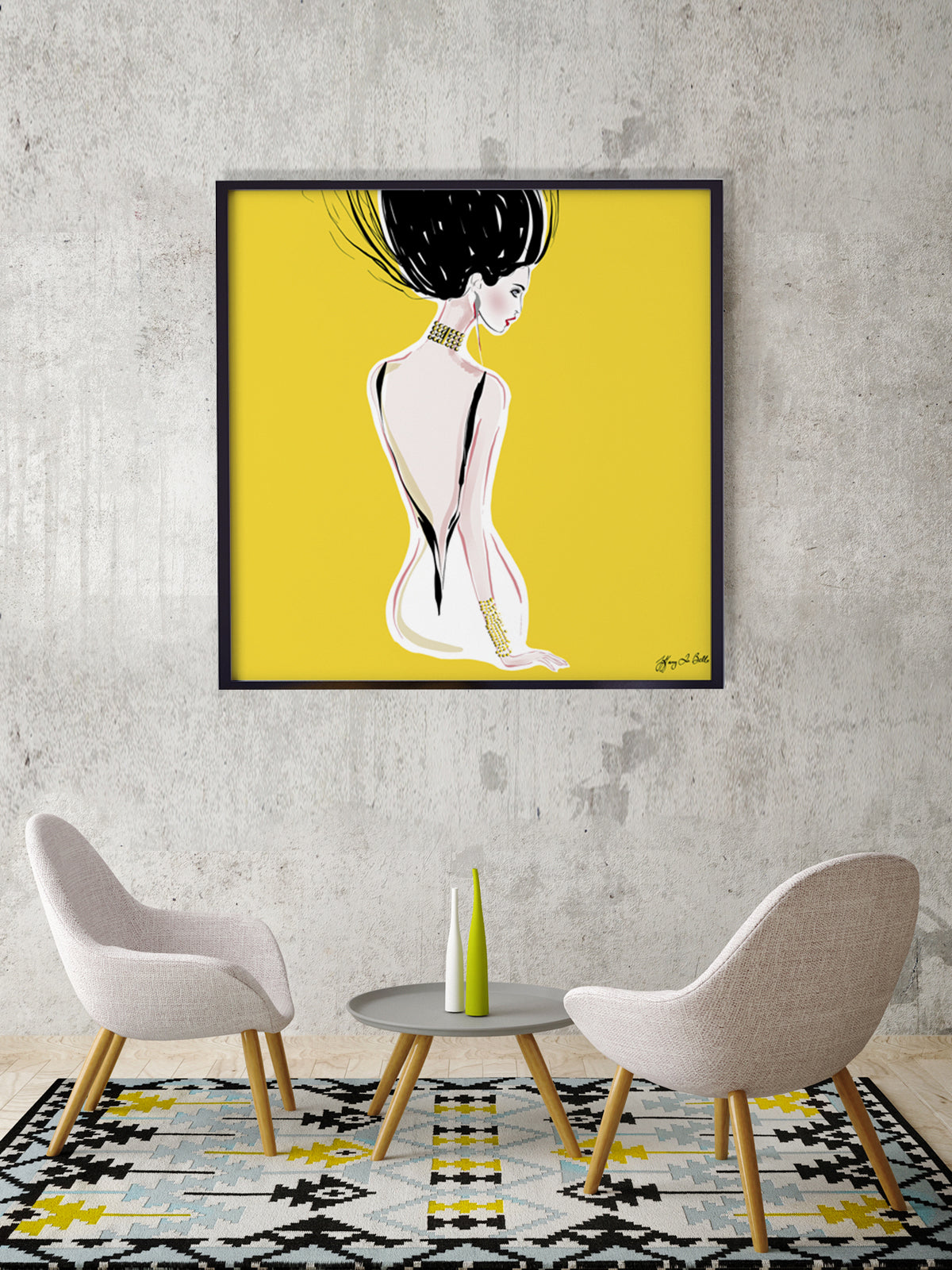 Quite Shy - Illustration - Limited Edition Print - Tiffany La Belle