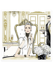 Champagne Dining - Illustration - Limited Edition Print - Tiffany La Belle