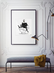 Champagne Darling - Illustration - Limited Edition Print - Tiffany La Belle