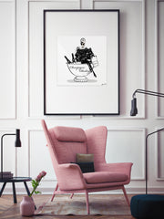 Champagne Darling - Illustration - Limited Edition Print - Tiffany La Belle