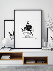 Champagne Darling - Illustration - Limited Edition Print - Tiffany La Belle