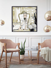 Champagne Dining - Illustration - Limited Edition Print - Tiffany La Belle