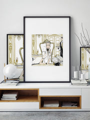 Champagne Dining - Illustration - Limited Edition Print - Tiffany La Belle