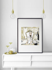 Champagne Dining - Illustration - Limited Edition Print - Tiffany La Belle