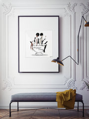 Champagne Friday - Illustration - Limited Edition Print - Tiffany La Belle
