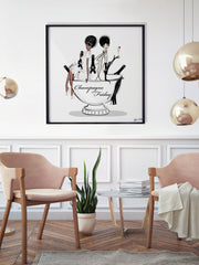 Champagne Friday - Illustration - Limited Edition Print - Tiffany La Belle