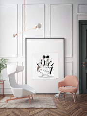 Champagne Friday - Illustration - Limited Edition Print - Tiffany La Belle
