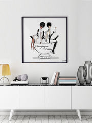 Champagne Friday - Illustration - Limited Edition Print - Tiffany La Belle