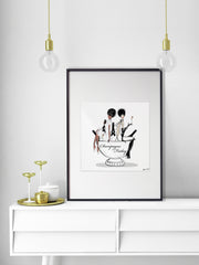 Champagne Friday - Illustration - Limited Edition Print - Tiffany La Belle