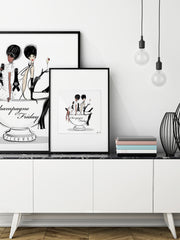Champagne Friday - Illustration - Limited Edition Print - Tiffany La Belle