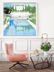Chanel Haute Couture Spring - Illustration - Canvas Gallery Print - Unframed or Framed - Tiffany La Belle
