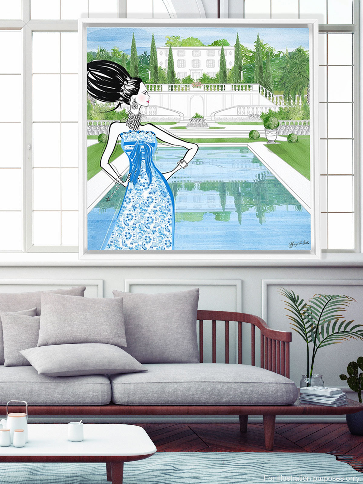 Chanel Haute Couture Spring - Illustration - Canvas Gallery Print - Unframed or Framed - Tiffany La Belle