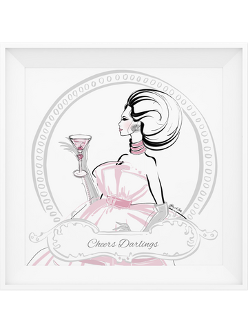 Cheers Darlings - Illustration - Limited Edition Print - Tiffany La Belle