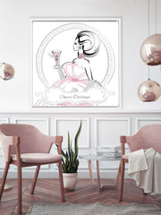 Cheers Darlings - Illustration - Canvas Gallery Print - Unframed or Framed - Tiffany La Belle