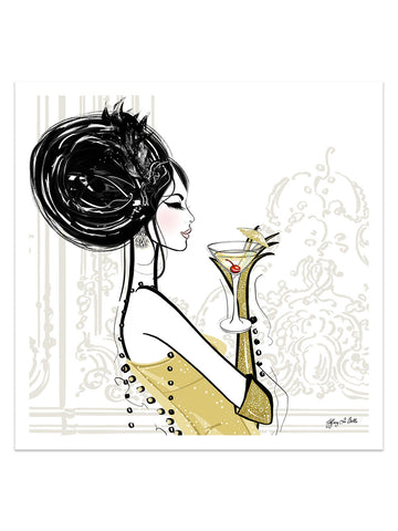 Cocktail Hour - Illustration - Limited Edition Print - Tiffany La Belle