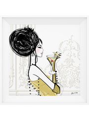 Cocktail Hour - Illustration - Limited Edition Print - Tiffany La Belle