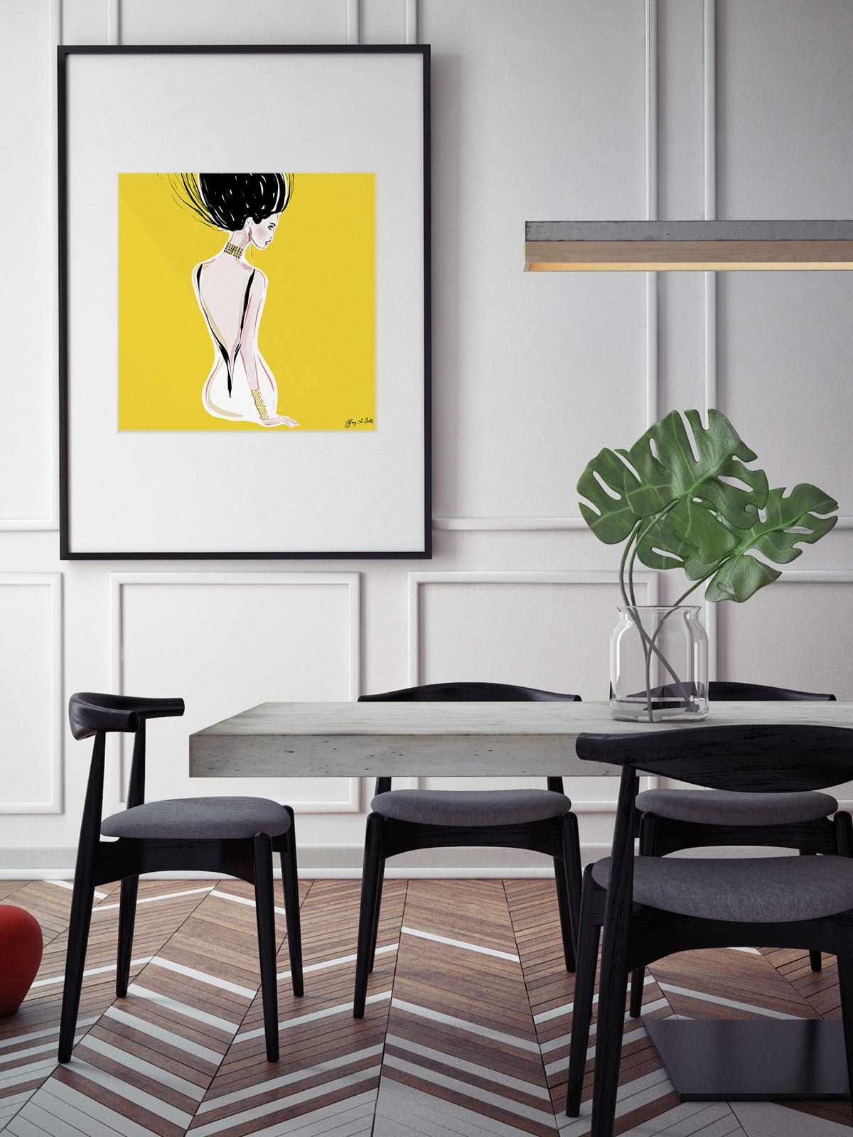 Quite Shy - Illustration - Limited Edition Print - Tiffany La Belle