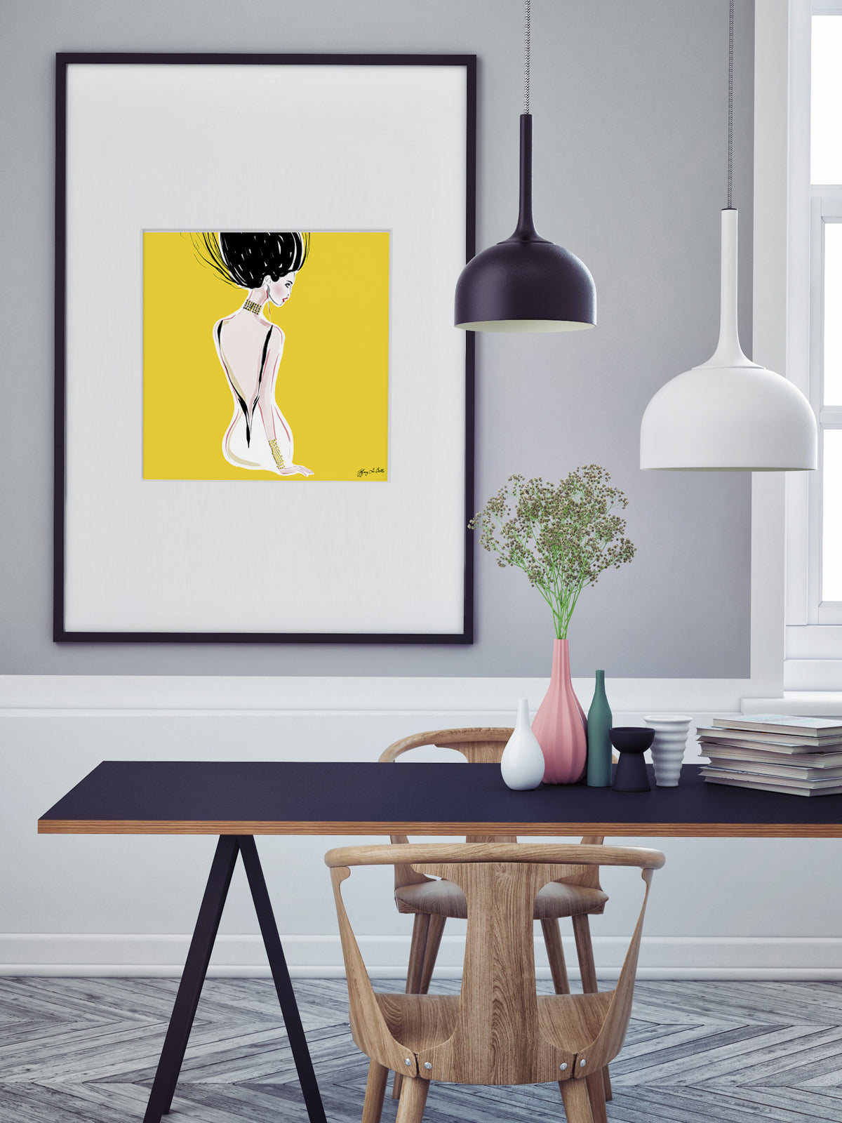 Quite Shy - Illustration - Limited Edition Print - Tiffany La Belle