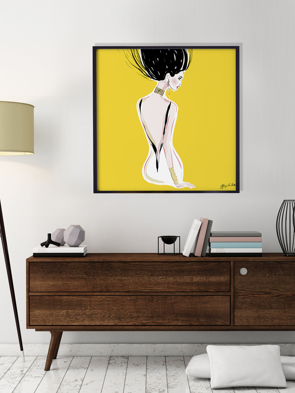 Quite Shy - Illustration - Limited Edition Print - Tiffany La Belle