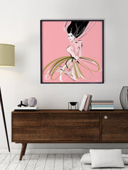 Pink and Pearls - Illustration - Limited Edition Print - Tiffany La Belle