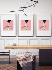 Pink and Pearls - Illustration - Limited Edition Print - Tiffany La Belle