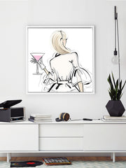 Dior Cocktails - Illustration - Canvas Gallery Print - Unframed or Framed - Tiffany La Belle