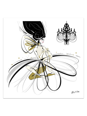 For the Love of Pearls - Illustration - Limited Edition Print - Tiffany La Belle