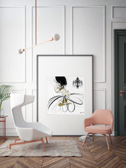 For the Love of Pearls - Illustration - Limited Edition Print - Tiffany La Belle