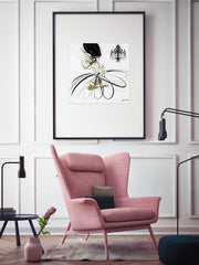 For the Love of Pearls - Illustration - Limited Edition Print - Tiffany La Belle