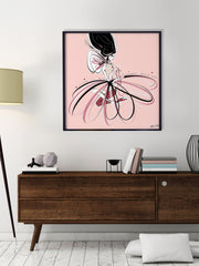 For the Love of Pearls in Pink - Illustration - Limited Edition Print - Tiffany La Belle