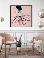 For the Love of Pearls in Pink - Illustration - Limited Edition Print - Tiffany La Belle