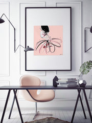 For the Love of Pearls in Pink - Illustration - Limited Edition Print - Tiffany La Belle