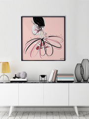 For the Love of Pearls in Pink - Illustration - Limited Edition Print - Tiffany La Belle