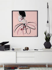 For the Love of Pearls in Pink - Illustration - Limited Edition Print - Tiffany La Belle