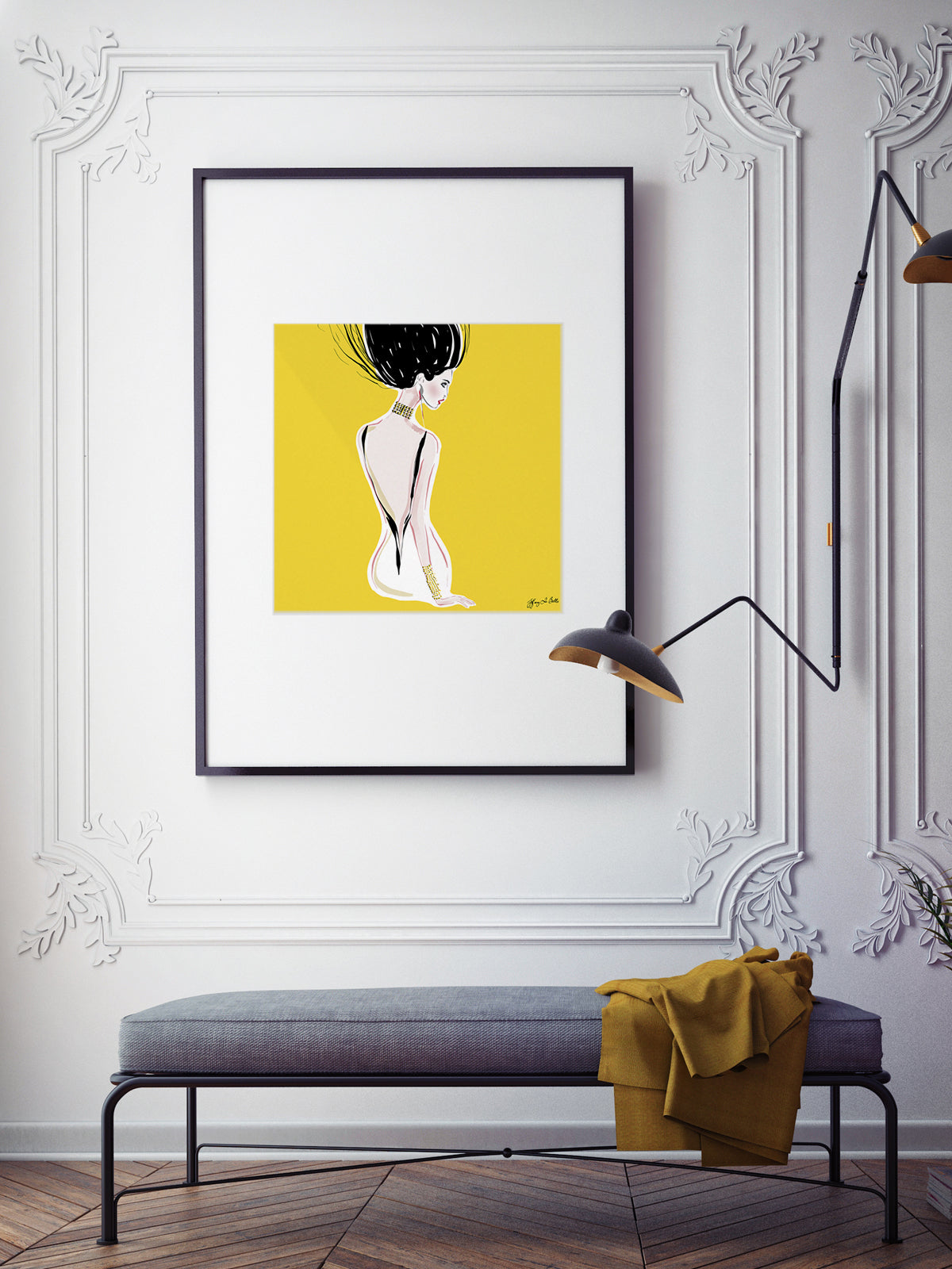Quite Shy - Illustration - Limited Edition Print - Tiffany La Belle