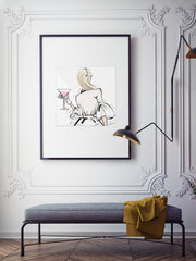 Dior Cocktails - Illustration - Limited Edition Print - Tiffany La Belle
