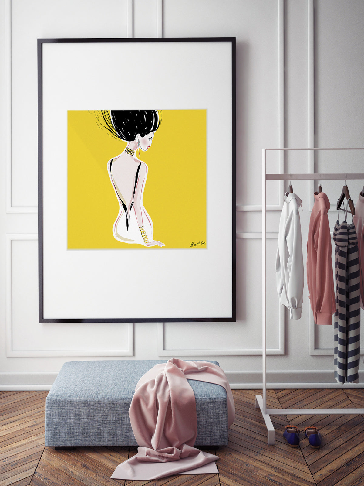 Quite Shy - Illustration - Limited Edition Print - Tiffany La Belle