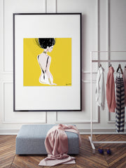 Quite Shy - Illustration - Limited Edition Print - Tiffany La Belle