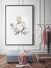 Dior Cocktails - Illustration - Limited Edition Print - Tiffany La Belle