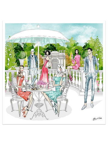 Garden Party - Illustration - Limited Edition Print - Tiffany La Belle