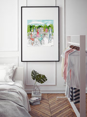 Garden Party - Illustration - Limited Edition Print - Tiffany La Belle