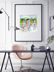 Garden Party - Illustration - Limited Edition Print - Tiffany La Belle