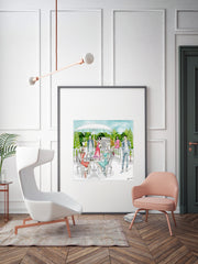 Garden Party - Illustration - Limited Edition Print - Tiffany La Belle