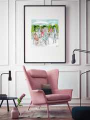 Garden Party - Illustration - Limited Edition Print - Tiffany La Belle