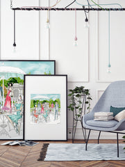 Garden Party - Illustration - Limited Edition Print - Tiffany La Belle